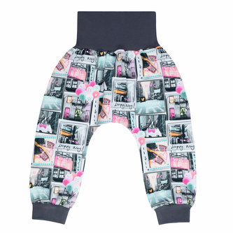 Dětské tepláky Happy way vel. 92 až 110; Barva: šedá; Velikost: 92