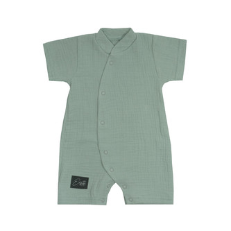 Letní overal pro miminko mušelín Olive; Barva: olivová; Velikost: 68