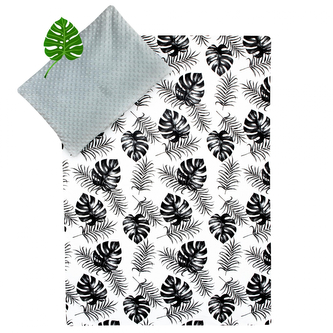 Luxusní dětské povlečení MINKY ROY; Barva: stříbrná; Velikost: 100 x 135, 60 x 40 cm