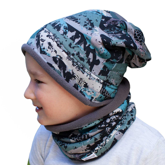 Zimní čepice spadená Peaks; Barva: zelená; Velikost: 50