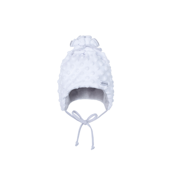 Dětská zimní čepice Minky Teddy; Barva: bílá; Velikost: 38