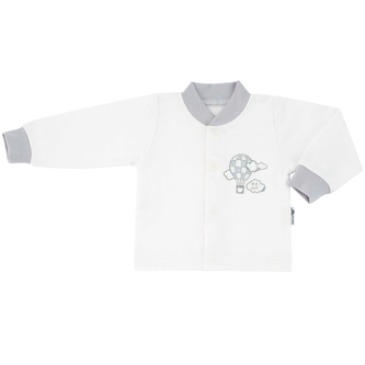 Kojenecký kabátek Létací balón vel. 50 až 62; Barva: modrá; Velikost: 62