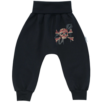 Dětské tepláky Rock fest vel. 56 až 86; Barva: černá; Velikost: 68