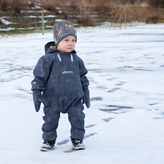 Dětská softshellová kombinéza s fleecem Madagaskar; Barva: šedá; Velikost: 68 - 74