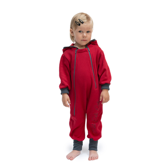 Teplákový overal rostoucí Warmkeeper Cerise red; Barva: červená; Velikost: 56 - 62