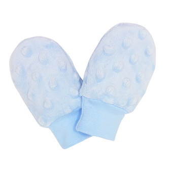 Kojenecké zimní rukavice Minky Blue; Barva: modrá; Velikost: 62