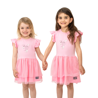 Šaty pro holčičky Lada; Barva: růžová; Velikost: 74
