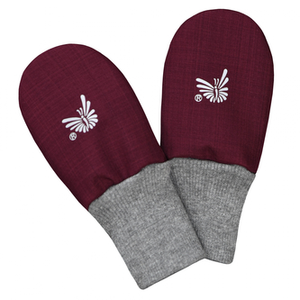 Zimní bezpalcové rukavice softshell s beránkem Fuchsie; Barva: fuchsiová; Velikost: 74 - 80