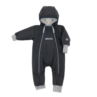 Rostoucí zimní softshellová kombinéza Lamb Grey; Barva: šedá; Velikost: 62 - 68