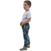 Dětské zateplené BIO tepláky Skate park vel. 86 - 92; Barva: modrá; Velikost: 86