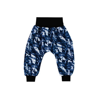 Dětské tepláky Radovan vel. 56 až 68; Barva: bílo-modrá; Velikost: 56