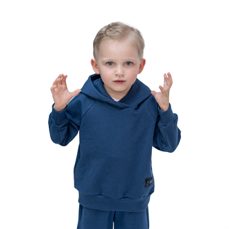 Dětská mikina s kapucí Navy; Barva: modrá; Velikost: 98 - 104