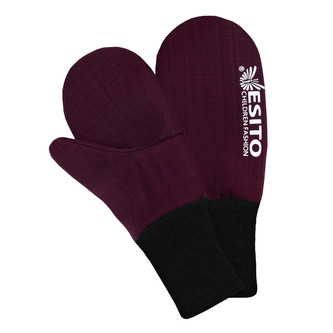 Zimní palcové rukavice softshell s beránkem Fuchsie; Barva: fuchsiová; Velikost: 2 - 3 roky