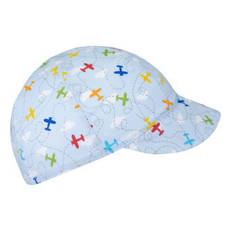 Dětská kšiltovka Letadla; Barva: modrá; Velikost: S