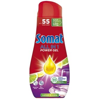 Somat gel do myčky All in 1 Lemon & Lime, 55 dávek, 990 ml