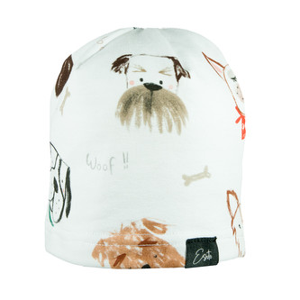 Dětská čepice Pejsci; Barva: bílá; Velikost: 40