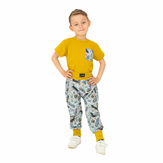 Rostoucí dětské tepláky Tobias; Barva: šedá; Velikost: 98