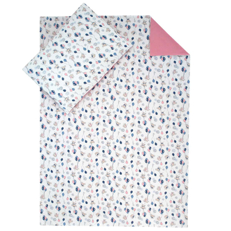 Dětské povlečení Myšky JERSEY; Barva: modrá; Velikost: 100 x 135, 60 x 40 cm