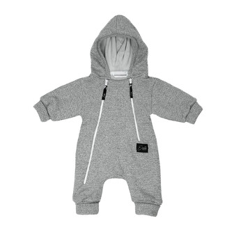 Overal pro miminko rostoucí svetrový Cool grey; Barva: šedá; Velikost: 62 - 68