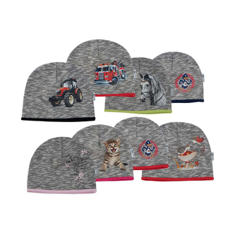 Dětská čepice Flamli; Barva: Traktor; Velikost: 38