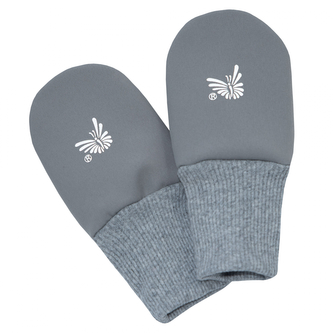 Rukavice softshell bezpalcové jednobarevné vel. 74-80; Barva: šedá; Velikost: 74 - 80