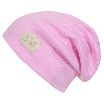 Žebrovaná čepice spadená Color Pink; Barva: růžová; Velikost: 44