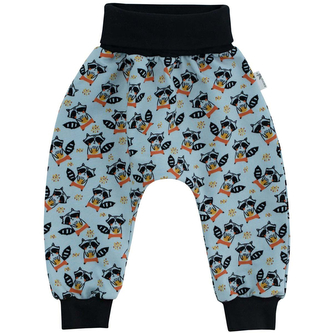 Dětské zateplené BIO tepláky Mýval vel. 56 až 86; Barva: černá; Velikost: 62