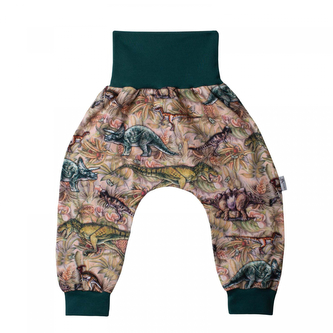 Dětské tepláky Dino prales; Barva: zelená; Velikost: 98