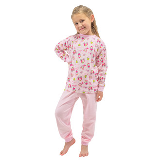 Dívčí dětské pyžamo Princess; Barva: růžová; Velikost: 80