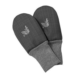 Zimní bezpalcové rukavice softshell s beránkem Grey; Barva: šedá; Velikost: 74 - 80