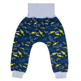 Dětské tepláky Shark; Barva: modrá; Velikost: 92