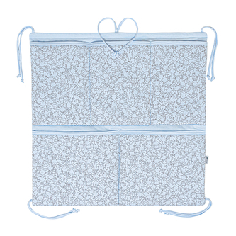 Kapsář na postýlku Zája Soft blue; Barva: modrá; Velikost: 53 x 53 cm