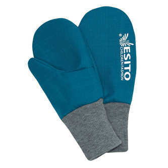 Zimní palcové rukavice softshell s beránkem Petrol; Barva: petrolejová; Velikost: 5 - 7 let
