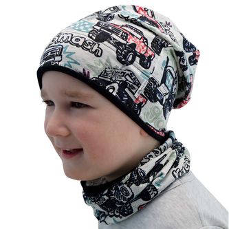 Jarní čepice spadená Auto Smash; Barva: bílá; Velikost: 46