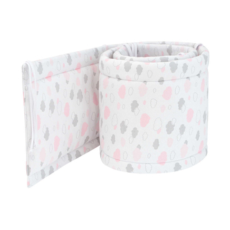 Mantinel do postýlky Mráček; Barva: šedá; Velikost: 28 x 180 cm