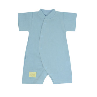 Letní overal pro miminko mušelín Blue; Barva: modrá; Velikost: 74