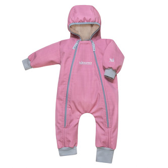 Rostoucí zimní softshellová kombinéza Lamb Snow; Barva: antique pink; Velikost: 68 - 74