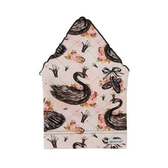 Dívčí šátek Labutě; Barva: růžová; Velikost: 40