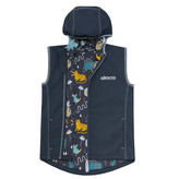 Dětská softshellová dvojitá vesta  Safari vel. 122 - 146; Barva: šedá; Velikost: 140