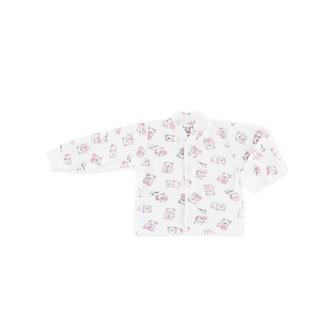 Kojenecký kabátek plyšový medvídek; Barva: modrá; Velikost: 50