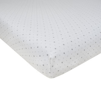 Napínací prostěradlo Jersey 60 x 120 cm Hvězdička; Barva: šedá; Velikost: 60 x 120 cm