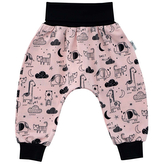 Dětské tepláky ZOO vel. 56 až 86; Barva: růžová; Velikost: 56