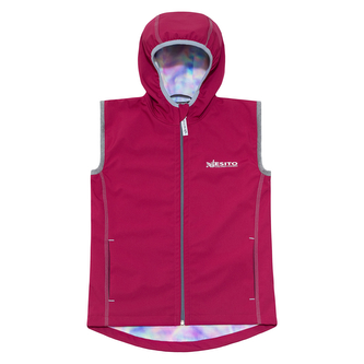 Dětská softshellová dvojitá vesta  Duha vel. 122 - 146; Barva: fuchsiová; Velikost: 140