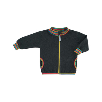 Dětská zateplená mikina Duha; Barva: šedá; Velikost: 74