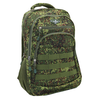 Batoh OR&MI dvoukomorový (zelený / hnědý maskáč)