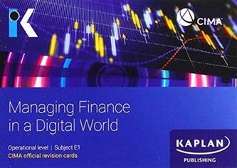 E1 MANAGING FINANCE IN A DIGITAL WORLD - REVISION CARDS