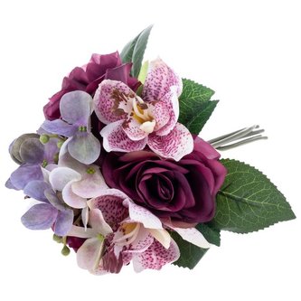 Umělá růže - keřík, 24/144