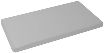 Dětské prostěradlo do postýlky, hladká bavlna 120x60 cm, šedé; 120x60