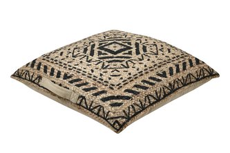 Sedací polštář na zem NIKAIA BLACK 60x60 cm France