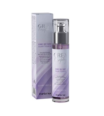 Inebrya Grey By Day Silky Touch rozjasňující sérum pro všechny typy vlasů 50 ml